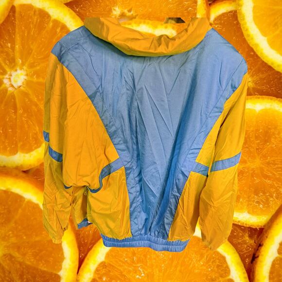 VTG Tyrolia By Head‎ Neon Hidden Hood Side Zipper Anorak Jacket Size M - Picture 5 of 10